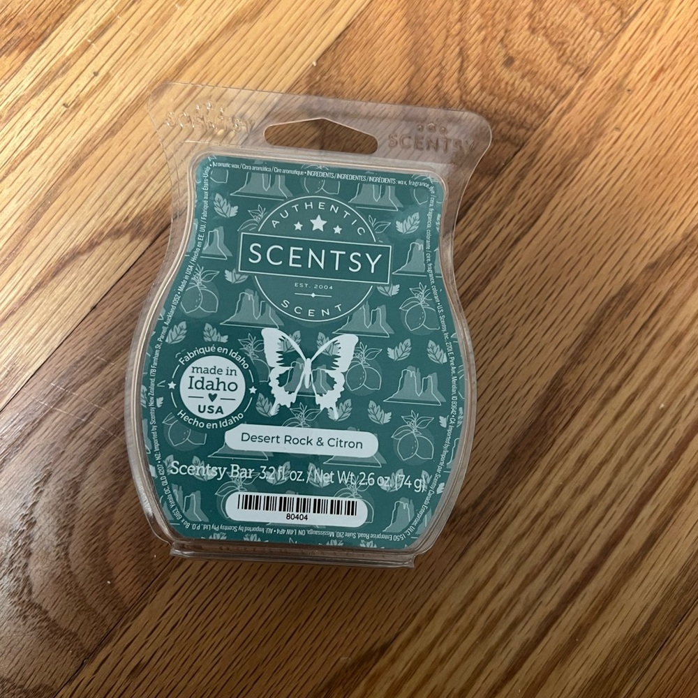 Scentsy desert rock and citron wax bar